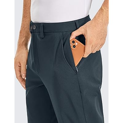 CRZ YOGA Men's Golf Pants Quick Dry Lightweight Casual Trousers with Pockets
