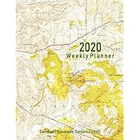 2020 Weekly Planner: Carlsbad/Oceanside, California (1949): Vintage Topo Map Cover