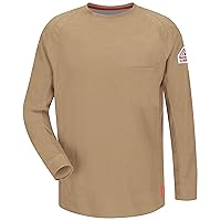 Bulwark FR Men's Iq Series Comfort Knit Fr Long Sleeve T-Shirt