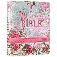 KJV Holy Bible, My Creative Bible, Faux Leather Flexcover - Ribbon Marker, King James Version, Pink Floral KJV Holy Bible, My Creative Bible, Faux Leather Flexcover - Ribbon Marker, King James Version, Pink Floral Imitation Leather Hardcover