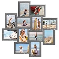 Jerry & Maggie - Photo Frame 24x24 Square Storm Eye Ashes PVC Picture Frame Selfie Gallery Collage Wall Hanging for 6x4 Photo - 12 Photo Sockets - Wall Mounting Design