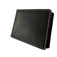 Auvi Q Carrying Case, Leather Wallet for 2 Auvi-Q epipen Injectors, Convenient & Stylish Way for Teens - Adults to Carry Allergy Medication List Wallet Card, Black