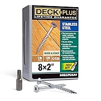 Deck Plus 48463 Wood Screws #8 x 2