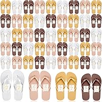 Unittype 72 Pairs Flip Flops Bulk for Wedding Party Guests Sandals Pack Casual Slippers with Assorted Size Cards Sign for Bridal Reception Hotel Travel Spa Pool Party Favor Supplies