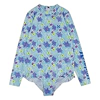 Hurley Girls Long Sleeve Rash Guard Swimsuit