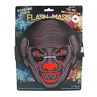 Soundwave Sensor Flashing Mask Scary Clown
