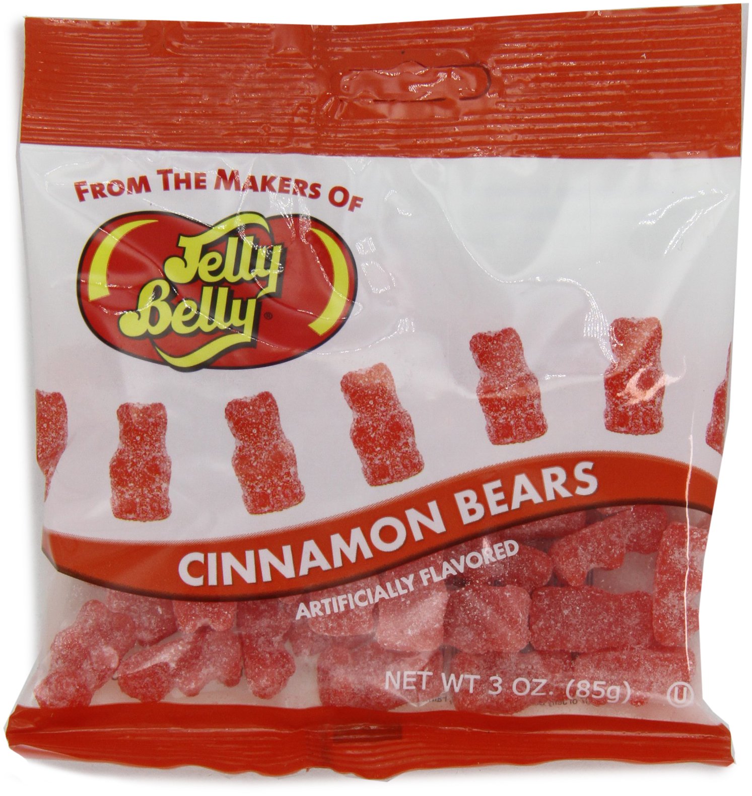 Jelly Belly Unbearably Hot Cinnamon Bears, 3-Ounce Bags (Pack of 24)