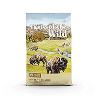 Taste of the Wild with Ancient Grains, Ancient Prairie Canine Recipe with Roasted Bison and Venison Dry Dog Food, Made with High Protein from Real Meat and Guaranteed Nutrients and Probiotics 5lb