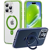 CASEKOO for iPhone 15 Pro Case, Compatible with MagSafe, Non-Yellowing, Military Drop Protection, Slim Ring Holder for Women Men Phone Case 6.1