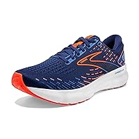 Brooks Men's Glycerin 20 Neutral Running Shoe - Blue Depths/Palace Blue/Orange - 15 Wide