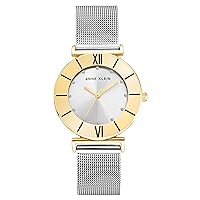 Anne Klein Women's Glitter Accented Mesh Bracelet Watch