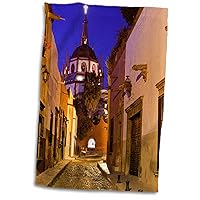 3dRose Mexico, San Miguel de Allende. Street Scene with La Parroquia. - Towels (twl-188355-1)