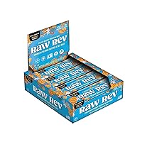 Raw Rev Vegan High-Protein Bars, Crunchy Peanut Butter & Sea Salt, 12g Plant Protein, 12g Fiber, 1.6 Oz, 12 Count (Pack of 1)