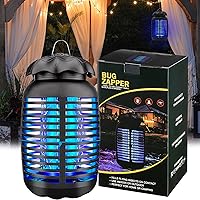 Bug Zapper Outdoor, Mosquito Zapper Electric, Insect Fly Traps Indoor Instant Killing Grid Plug in, 100-120V, Bug Mosquito Killer with 15W Bulb for Patio Garden Backyard Home