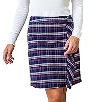 Hope & Henry Womens' Flannel Mini Skirt