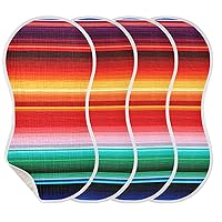 Colorful Stripe Muslin Baby Burp Cloths 1 Pack, Cotton Bibs Face Towel,Absorbent and Soft Burping Rags for Newborn Boys and Girls,22 x 11 Inch