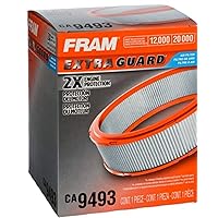 FRAM Extra Guard CA9493 Replacement Engine Air Filter for Select Acura and Honda Models, Provides Up to 12 Months or 12,000 Miles Filter Protection
