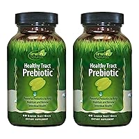Irwin Naturals Healthy Tract Prebiotic - 60 Liquid Soft-Gels, Pack of 2 - Helps Maintain & Renew Intestinal Health - 30 Total Servings