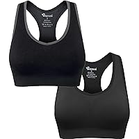 BAOMOSI Women's Seamless Racerback Sports Bra High Impact Support Yoga Gym Workout Fitness