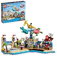 LEGO Friends Beach Amusement Park 41737 Building Toy Set, A Technical Project for Older Kids Ages 12+, with Spinning Carousel, Wave Machine and Shooting Gallery Game