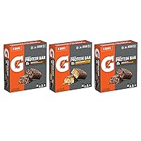 Gatorade Whey Protein Bars, Variety Pack, 2.8 oz bars , 18 Count (Pack of 1)