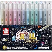 Gelly Roll Stardust (Made in Japan) [Limited Edition] Gel Ink Pen Set - Bold Sparkling, Glittering & Assorted Colors 12Pens