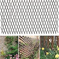 Expandable Willow Lattice Fence Panel Plant Support Garden Trellis for Climbing Vine Ivy Rose Cucumbers Clematis Outdoors Garden Yard, 36X92 Inch(1PC)