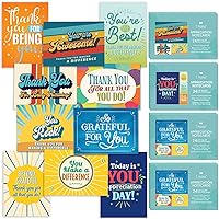 T MARIE 96 Appreciation Cards with Envelopes - Team Gifts, Teacher Gifts Bulk, Volunteer and Employee Appreciation Cards, Gratitude and Encouragement Cards - Boxed Set of Thank You Cards