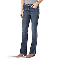 Wrangler Women's Aura Instantly Slimming Mid Rise Boot Cut Jean
