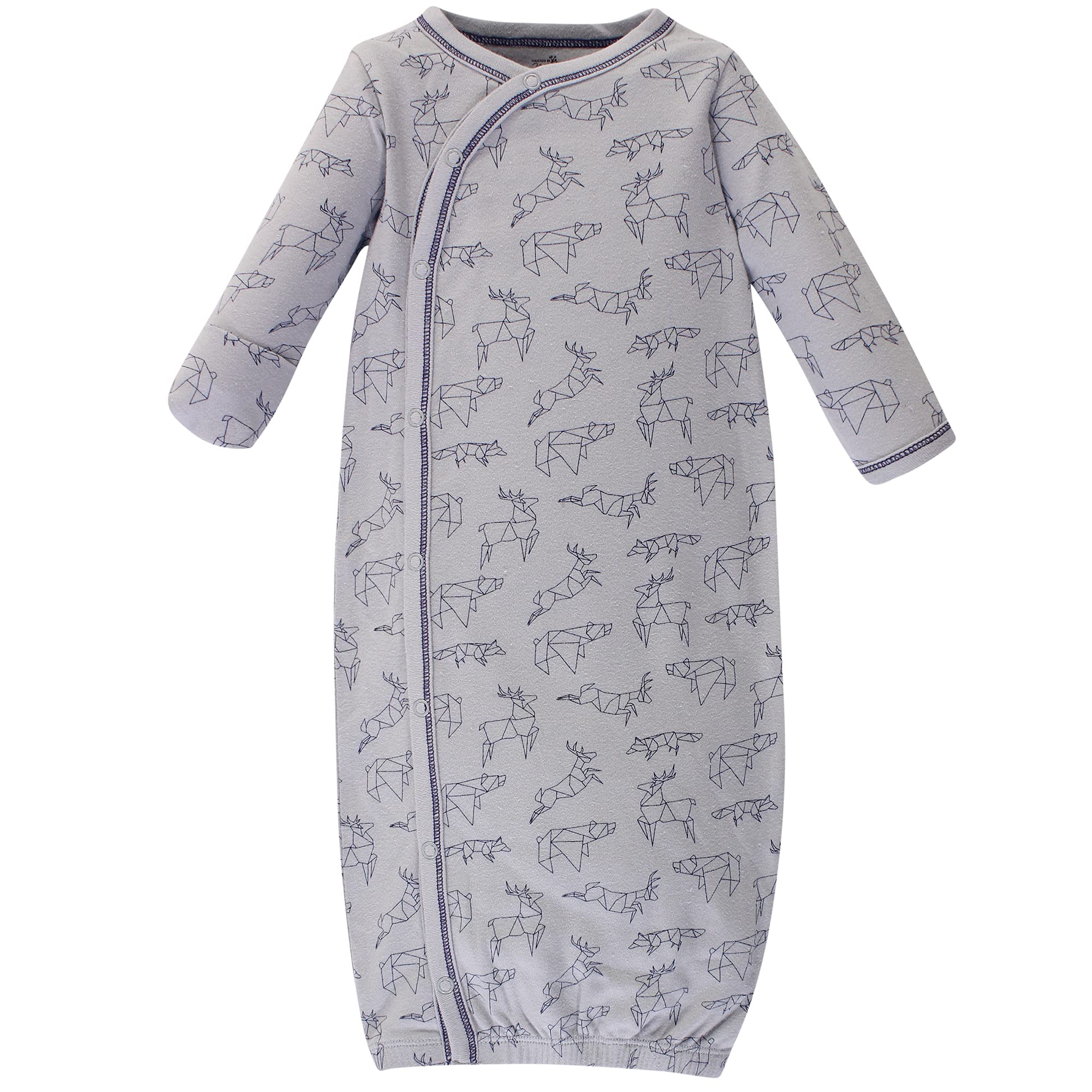 Touched by Nature Baby Girls' Organic Cotton Kimono Gowns