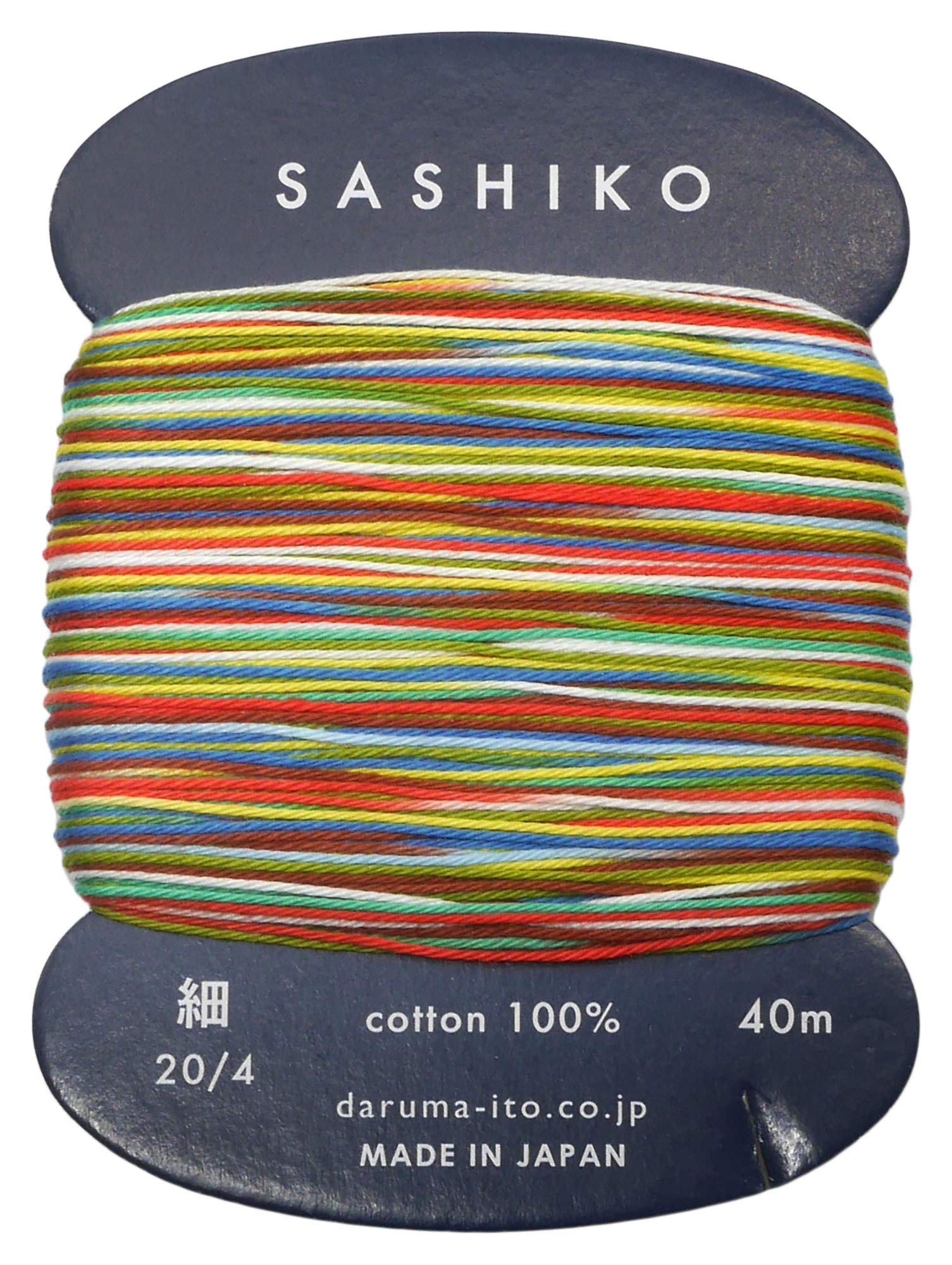 Yokota Daruma Sashiko Thread Single and Variegated Color (Paper Baloon, Thin 40M Card)