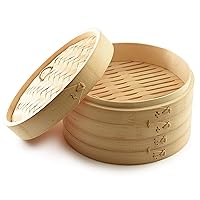 Norpro bamboo steamer, One Size, as shown