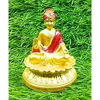 Odishabazaar Swaminarayan Idol Nilkanth Varni Statue Aksharpurshotam Statue Ghanshyam Maharaj Statue for Car Dashboard 4 Inch(Gold)
