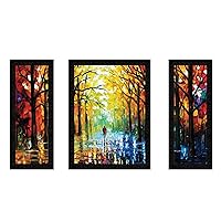 Dwelling Store™ Watercolor canvas wall art for bedroom Set of 3 Framed Printed wall decor for bedroom for Living Room, and Office room decor aesthetic