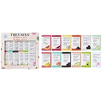 Freeman Limited Edition 12 Days of Glow Facial Mask Kit, Variety Skincare & Facial Treatment Masks, All Skin Types, Travel Size, Vegan & Cruelty-Free, 12 Piece Face Mask Gift Set