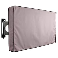 KHOMO GEAR Outdoor TV Cover Universal Weatherproof Protector for 50-52 Inch TV - Fits Most Mounts & Brackets, Grey (VC-tv-cover-50-grey)