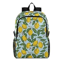 ALAZA Lemons Hand Drawn Retro Citrus Fruits Packable Hiking Outdoor Sports Backpack