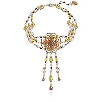 Ben-Amun Jewelry Boheme Collection Hand Made in New York Fashion Gold Plated Necklace Earrings and Bracelet
