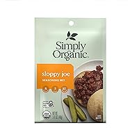 Simply Organic Sloppy Joe, Certified Organic, Gluten-Free | 1.41 oz | Pack of 4