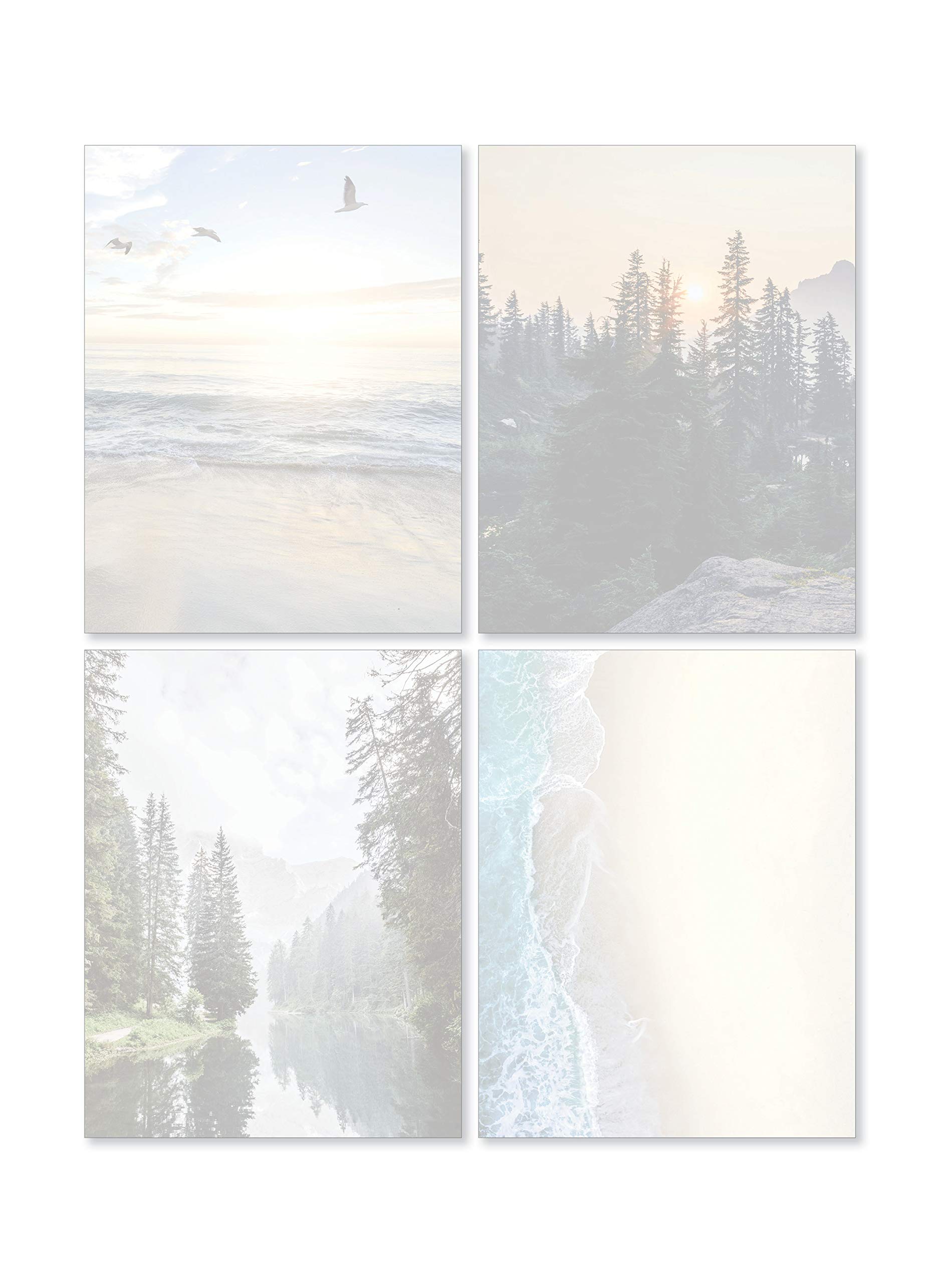 Scenic Nature Stationery - Pack of 48