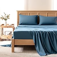 Comfort Spaces King Cooling Sheets, Moisture Wicking Coolmax Sheets, Soft, Colorfast Sheet Set, Cooling Bed Sheets For Hot Sleepers, Elastic Deep Pocket Fits Up to 16