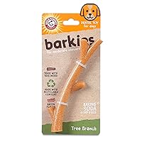 Arm & Hammer for Pets Barkies Tree Branch Compressed Wood Collection, 8 Inch Bacon Flavored Wood Blend Chew Toy for Dogs | Faux Stick, Splinter-Free, Safer & Durable Alternative to Chewing Sticks