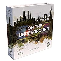 On The Underground: Paris/New York - Train Route Building, Strategy Board Game, 2 City Maps, Family Game, Ages 14+, 2-5 Players, 60 Min