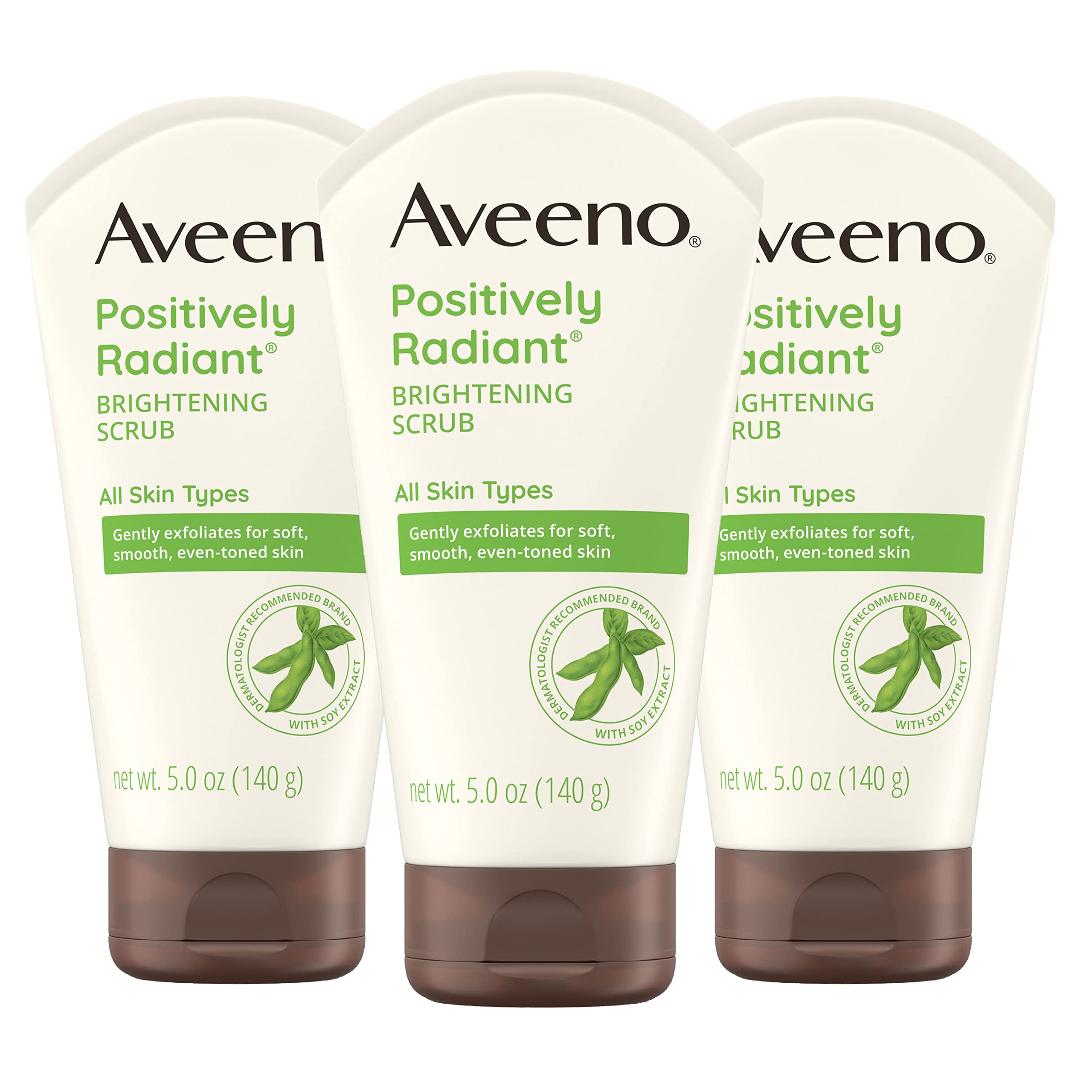 Aveeno Daily Moisturizing Facial Cleanser with Soothing Non-GMO Oat, Hydrating Face Washfor Soft & Supple Skin, Free of Parabens, Sulfates, Fragrance, Dyes & Soaps, 5 fl. oz, Pack of 3