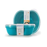 Preserve Food Storage Container, Set of 2, Aqua Blue