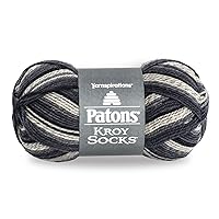 Patons Kroy Socks Yarn - (1) Gauge - 1.75 oz - Eclipse - For Crochet, Knitting & Crafting