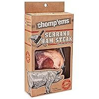 Chomp'ems Serrano Ham Steak, 1 Pack - Healthy, Protein Rich Treats for Dogs - Long Lasting Dog Chews