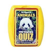 Top Trumps The World of Animals Quiz Game, 500 questions to test your knowledge and memory on dogs, elephants, monkeys, snakes and tigers, Gift and toy for ages 8 plus