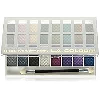 L.A. COLORS 16 Color Eyeshadow Palette, Smokin', 0.95 Oz,Powder