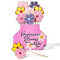 BomBombs, Cookie Floral Bouquet, Includes Hand Decorated Flower-Shaped Sugar Cookies with Icing on Sticks in Bouquet Arrangement, Fun Cookies Gift Basket, Set of 8